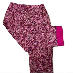 My Michelle Pink Patterned Trousers